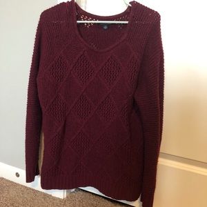 Cozy red sweater American Eagle